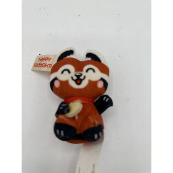 Set of 3 Mini Plush Animal Charms – Lucky Cat, Red Panda, Lucky Fortune - Picture 5 of 6